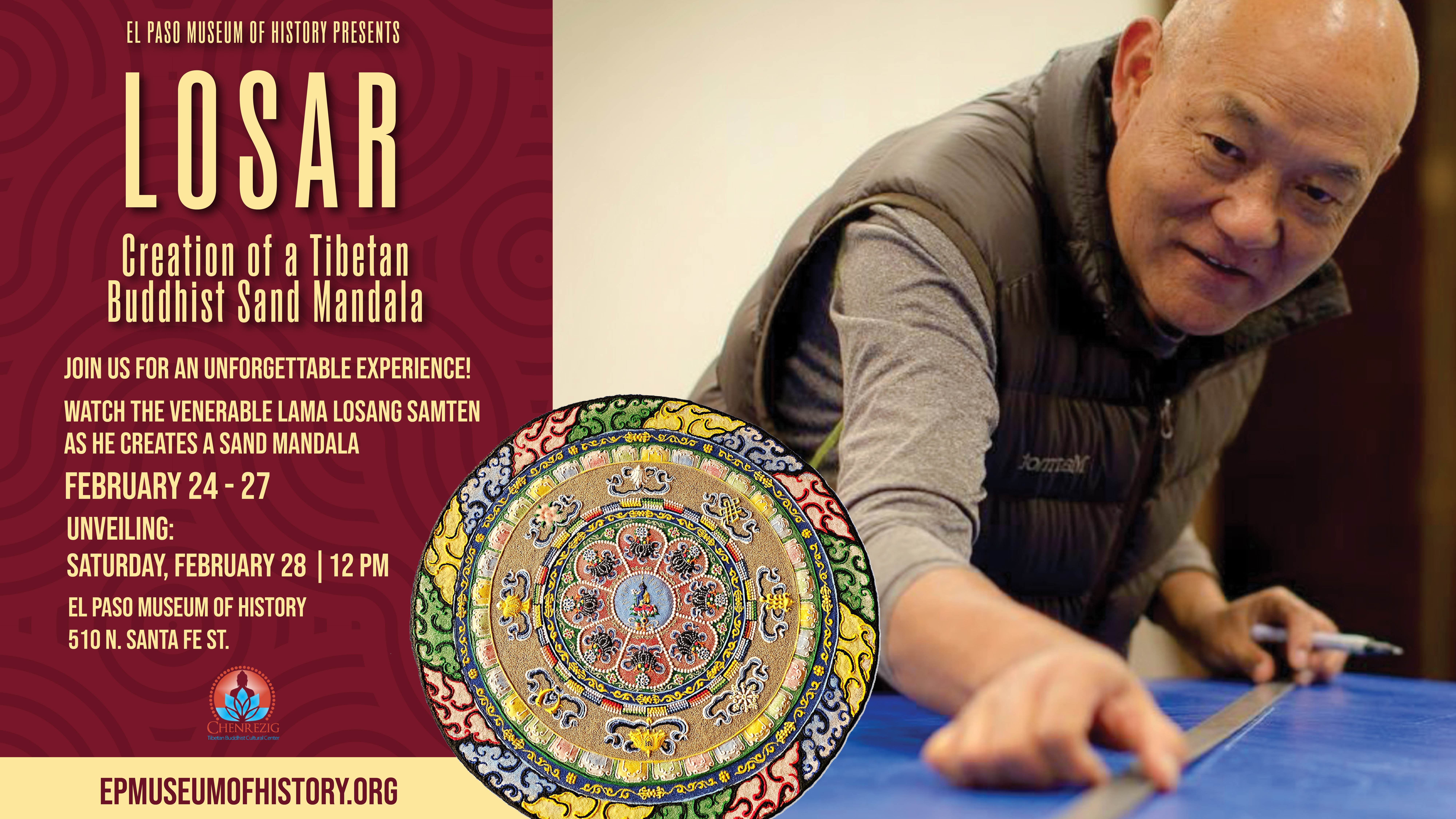 Losar: Creation of Tibetan Buddhist Sand Mandala